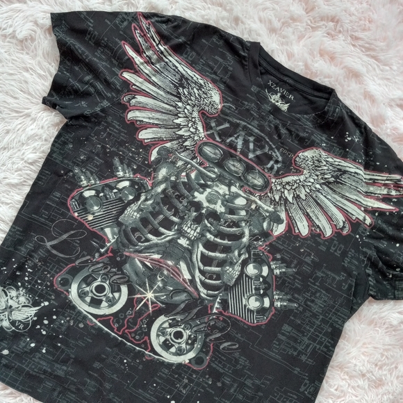 xzavier Other - Vintage y2k affliction style Xzavier tattoo tee! So forkin rad! Euc!